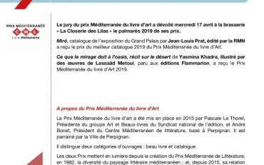 thumbnail of SNE_CP_ArtEtBeauxLivres_PrixMediterranee_2019